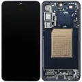 OLED Assembly With Frame For Samsung Galaxy S25 Plus 5G (US & International Version) (Aftermarket Plus) (Blue Black)