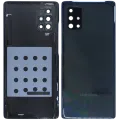 Back Cover Glass With Camera Lens For Samsung Galaxy A71 5G (A716V / 2020) (Service Pack) (Prism Cube Black)