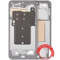 Mid-Frame Housing Compatible For Samsung Galaxy S25 FE 5G (US & International Version) (Icyblue / White)