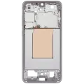 Mid-Frame Housing Compatible For Samsung Galaxy S25 FE 5G (US & International Version) (Icyblue / White)