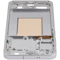 Mid-Frame Housing Compatible For Samsung Galaxy S25 FE 5G (US & International Version) (Icyblue / White)