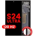 OLED Assembly With Frame For Samsung Galaxy S24 Ultra (US & International Version) (Aftermarket Plus) (120Hz) (Titanium Black)