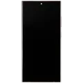 Дисплейний модуль (OLED) з рамкою для Samsung Galaxy S24 Ultra (US & International Version) (Aftermarket Plus) (120Hz) (Titanium Gray)