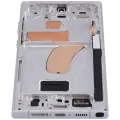 OLED Assembly With Frame For Samsung Galaxy S23 Ultra (US & International) (Aftermarket Pro) (120Hz) (Sky Blue)