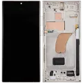 OLED Assembly With Frame For Samsung Galaxy S23 Ultra (US & International) (Aftermarket Pro) (120Hz) (Cream)