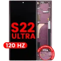 OLED Assembly With Frame For Samsung Galaxy S22 Ultra 5G (US & International Version) (Aftermarket Pro) (120Hz) (Burgundy)