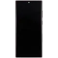 OLED Assembly With Frame For Samsung Galaxy S22 Ultra 5G (US & International Version) (Aftermarket Pro) (120Hz) (Burgundy)