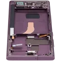 OLED Assembly With Frame For Samsung Galaxy S22 Ultra 5G (US & International Version) (Aftermarket Pro) (120Hz) (Burgundy)