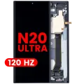 OLED Assembly With Frame For Samsung Galaxy Note 20 Ultra 5G (Aftermarket Pro) (120Hz) (Mystic Black)