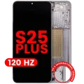 OLED Assembly With Frame For Samsung Galaxy S25 Plus 5G (US & International Version) (Aftermarket Plus) (120Hz) (Silver Shadow)