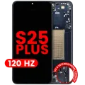 OLED Assembly With Frame For Samsung Galaxy S25 Plus 5G (US & International Version) (Aftermarket Plus) (120Hz) (Blue Black)