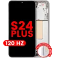 Дисплейний модуль (OLED) з рамкою для Samsung Galaxy S24 Plus 5G (US & International Version) (Aftermarket Plus) (120Hz) (Marble Grey)