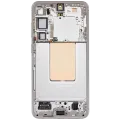 Дисплейний модуль (OLED) з рамкою для Samsung Galaxy S24 Plus 5G (US & International Version) (Aftermarket Plus) (120Hz) (Marble Grey)
