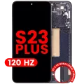 Дисплейний модуль (OLED) з рамкою для Samsung Galaxy S23 Plus (US & International) (Aftermarket Plus) (120Hz) (Phantom Black)