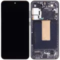 Дисплейний модуль (OLED) з рамкою для Samsung Galaxy S23 Plus (US & International) (Aftermarket Plus) (120Hz) (Phantom Black)