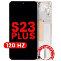 OLED Assembly With Frame For Samsung Galaxy S23 Plus (US & International) (Aftermarket Plus) (120Hz) (Cream)