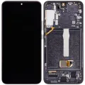 OLED Assembly With Frame For Samsung Galaxy S22 Plus 5G (US & International Version) (Aftermarket Plus) (120Hz) (Phantom Black)