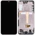 OLED Assembly With Frame For Samsung Galaxy S22 Plus 5G (US & International Version) (Aftermarket Plus) (120Hz) (Pink Gold / Violet)