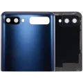 Top Back Cover Glass With Camera Lens For Samsung Galaxy Z Flip 4G (F700) / Z Flip 5G (F707) (Aftermarket Plus) (Mystic Gray)
