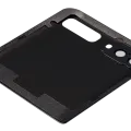 Top Back Cover Glass With Camera Lens For Samsung Galaxy Z Flip 4G (F700) / Z Flip 5G (F707) (Aftermarket Plus) (Mystic Gray)