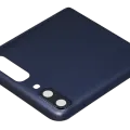 Top Back Cover Glass With Camera Lens For Samsung Galaxy Z Flip 4G (F700) / Z Flip 5G (F707) (Aftermarket Plus) (Mystic Gray)