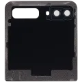 Top Back Cover Glass With Camera Lens For Samsung Galaxy Z Flip 4G (F700) / Z Flip 5G (F707) (Aftermarket Plus) (Mystic Gray)