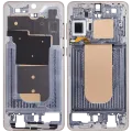 Mid-Frame Housing Compatible For Samsung Galaxy S25 Edge 5G (US & International Version) (Titanium Icyblue / Titanium Silver)