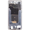 Mid-Frame Housing Compatible For Samsung Galaxy S25 Edge 5G (US & International Version) (Titanium Icyblue / Titanium Silver)