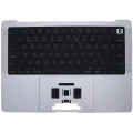 Top Case with Battery and Keyboard (ANSI US) For MacBook Pro 14" A3434 (2025) (Genuine OEM) (Silver)