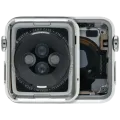 Housing Assembly Compatible For Watch Series 1 (38MM) (Used OEM Pull: Grade A) (Stainless / Silver)