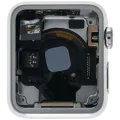 Housing Assembly Compatible For Watch Series 1 (38MM) (Used OEM Pull: Grade A) (Stainless / Silver)