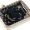 Housing Assembly Compatible For Watch Series 1 (42MM) (Used OEM Pull: Grade A) (Cellular Version) (Aluminum / Gold)