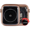 Housing Assembly Compatible For Watch Series 4 (44MM) (Used OEM Pull: Grade A) (Cellular Version) (Aluminum / Gold)