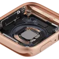Housing Assembly Compatible For Watch Series 4 (44MM) (Used OEM Pull: Grade A) (Cellular Version) (Aluminum / Gold)