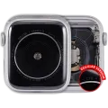 Housing Assembly Compatible For Watch Series 4 (44MM) (Used OEM Pull: Grade A) (Cellular Version) (Aluminum / Silver)