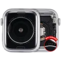 Housing Assembly Compatible For Watch Series 4 (44MM) (Used OEM Pull: Grade A) (GPS Version) (Aluminum / Silver)