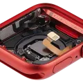 Housing Assembly Compatible For Watch Series 6 (40MM) (Used OEM Pull: Grade A) (Cellular Version) (Aluminum / Red)