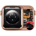 Housing Assembly Compatible For Watch Series 6 (40MM) (Used OEM Pull: Grade A) (GPS Version) (Aluminum / Rose Gold)
