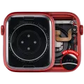 Housing Assembly Compatible For Watch Series 6 (44MM) (Used OEM Pull: Grade A) (GPS Version) (Aluminum / Red)