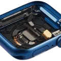 Housing Assembly Compatible For Watch Series 7 (41MM) (Used OEM Pull: Grade A) (GPS Version) (Aluminum / Blue)