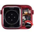 Housing Assembly Compatible For Watch Series 7 (41MM) (Used OEM Pull: Grade A) (Cellular Version) (Aluminum / Red)