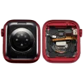 Housing Assembly Compatible For Watch Series 7 (41MM) (Used OEM Pull: Grade A) (GPS Version) (Aluminum / Red)