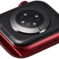 Housing Assembly Compatible For Watch Series 7 (41MM) (Used OEM Pull: Grade A) (GPS Version) (Aluminum / Red)