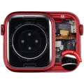 Housing Assembly Compatible For Watch Series 8 (41MM) (Used OEM Pull: Grade A) (Cellular Version) (Aluminum / Red)