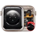 Housing Assembly Compatible For Watch Series 8 (45MM) (Used OEM Pull: Grade A) (GPS Version) (Aluminum / Starlight)