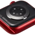 Housing Assembly Compatible For Watch Series 9 (41MM) (Used OEM Pull: Grade A) (GPS Version) (Aluminum / Red)