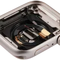 Housing Assembly Compatible For Watch Series 9 (45MM) (Used OEM Pull: Grade A) (GPS Version) (Aluminum / Starlight)