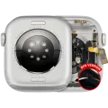 Housing Assembly Compatible For Watch Series 10 (42MM) (Used OEM Pull: Grade A) (GPS Version) (Aluminum / Silver)