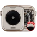 Housing Assembly Compatible For Watch Series SE 2nd (40MM) (Used OEM Pull: Grade A) (GPS Version) (Aluminum / Starlight)