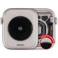 Housing Assembly Compatible For Watch Series SE 2nd (44MM) (Used OEM Pull: Grade A) (Cellular Version) (Aluminum / Starlight)